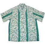 Diamond Head Classic Hibiscus Aqua Rayon Men's Hawaiian Shirt