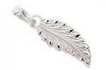 Maile Feather Pendant / Silver
