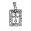 Paradise Collection Sterling Silver Maile Cross Pendant