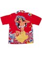 Avanti Hawaiian Maiden Red Silk Men's Hawaiian Shirt