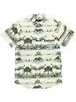 Molokai Surf Islands Cream Cotton Men's Hawaiian Shirt