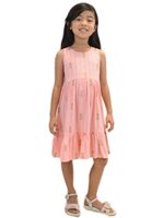 Angels by the Sea Pineapple Coral Girls Dress