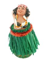 Assorted Color Hula Dancer Mele Dashboard Doll 4"