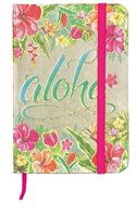 Island Heritage Aloha Floral Foil Note Book with Elastic Band S/M
