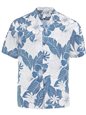 Two Palms Lanai Blue Cotton Men&#39;s Hawaiian Shirt