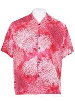Hilo Hattie Coral Coral Rayon Men's Hawaiian Shirt