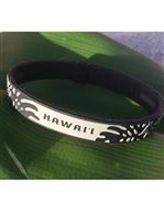 [Hawaii Exclusive] Phiten Hawaii Monstera Titanium Bracelet