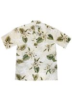 Ky's Classic Orchid White Cotton Men's Hawaiian Shirt