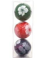 Hibiscus and Pineapple Primary 3 Golf Balls Pack