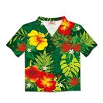 Island Heritage Floral Monstera   Aloha Shirt Boxed Christmas Cards