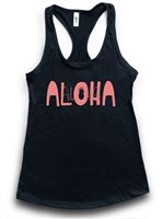 [Exclusive] Honi Pua Coral Aloha Ladies Hawaiian Racerback Tank Top