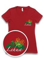 [Exclusive] Honi Pua Lehua Ladies Hawaiian Crew-neck T-Shirt