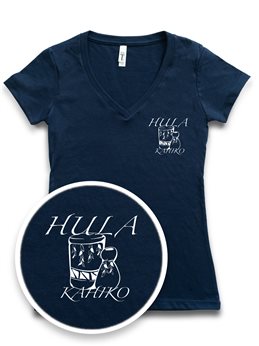 [Brand Collaboration with Kawaili'ula] Honi Pua Hula Kahiko Ladies Hawaiian T-Shirt