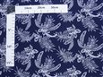 Dendrobium &amp; Orchid Navy Poly Cotton CHOE-007#3