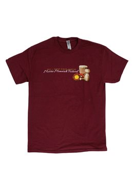 【第61回メリーモナーク公式】 2024年 ユニセックス メリーモナーク オフィシャルTシャツ [赤紫/コットン]