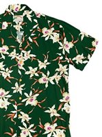 Paradise Found Star Orchid  RAINFOREST Rayon Men's Hawaiian Shirt