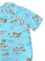 Paradise Found Fine Flamingos Lagoon Men's Hawaiian Shirt