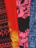[Discounted Remnants] Cotton / Polyester [(DIscounted Remnants)]  Cotton / Polyester Precut Hawaiian Fabric