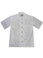 Ky&#39;s Hibiscus Lei White Cotton Men&#39;s Hawaiian Shirt