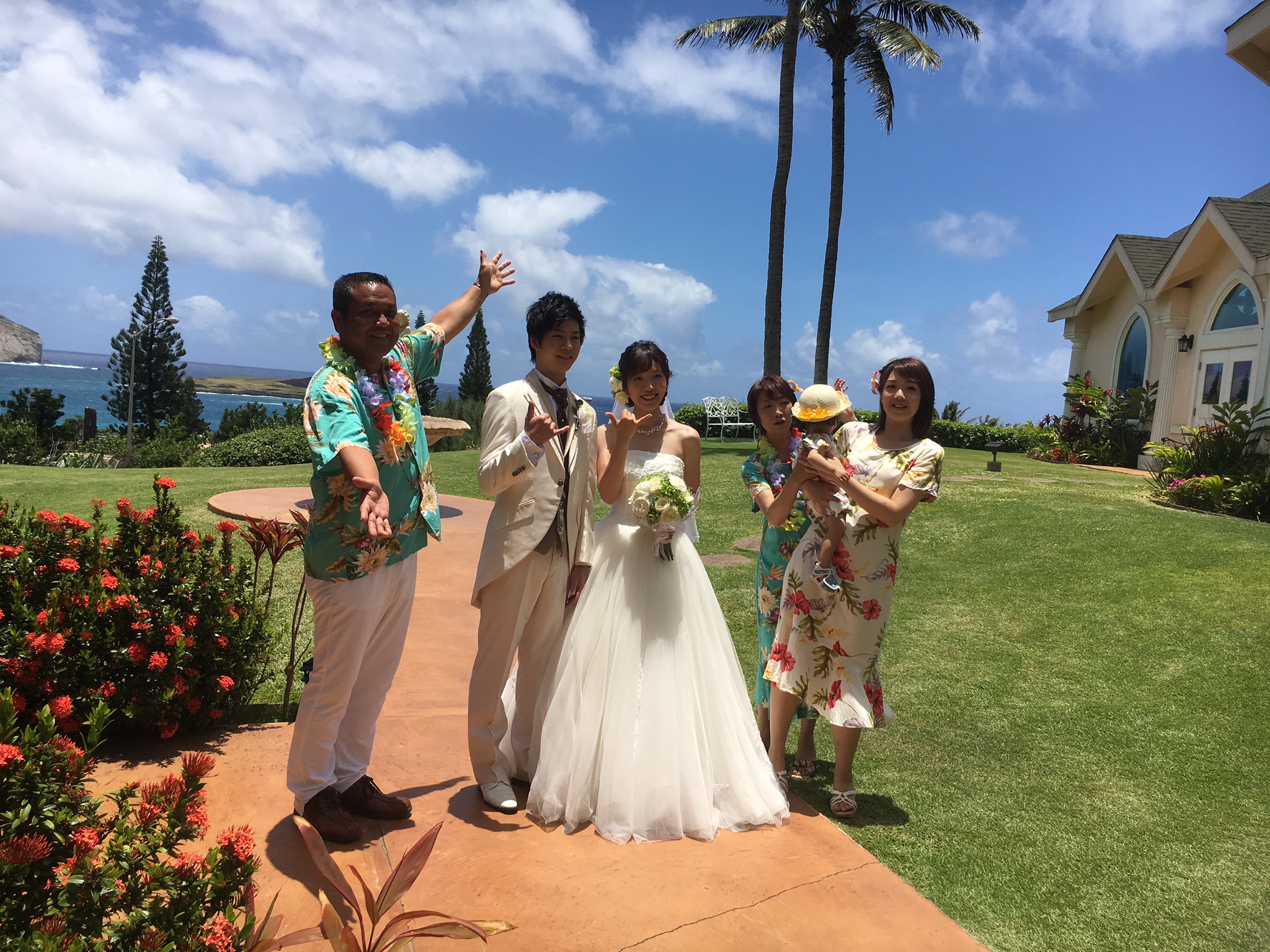 ハワイ結婚式お写真