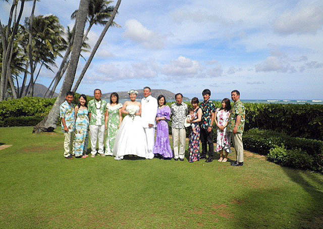 ハワイ結婚式お写真