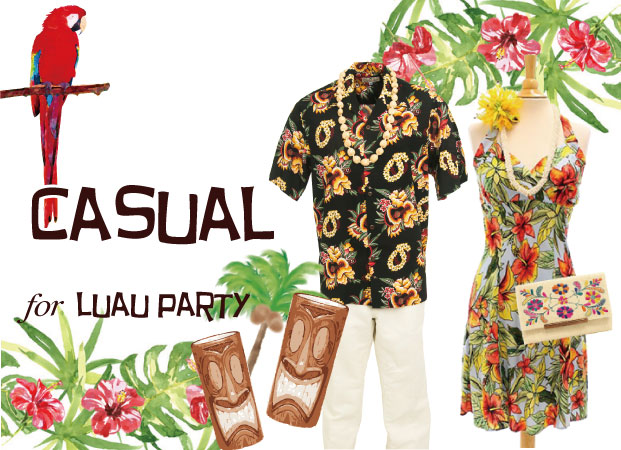 hawaiian party theme dress