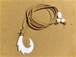 Bone Hook Necklace Details - Aloha Hula Supply