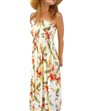 Two Palms Sonic Beige Rayon Hawaiian Summer Maxi Dress