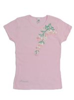 Flower A Pink Cotton Women's Hawaiian T-Shirt