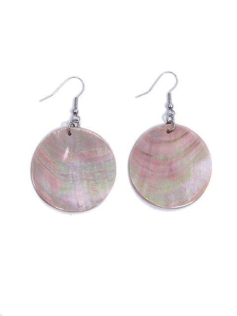 Round Shell Earrings