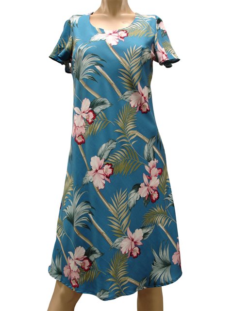 Luau dresses 2024 with sleeves