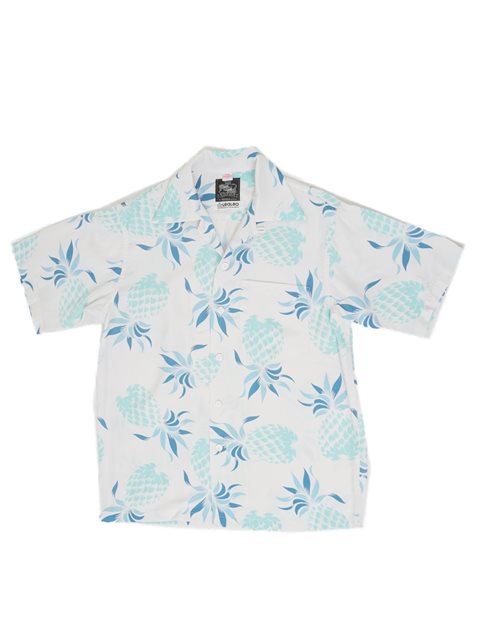 Kona Bay Hawaii キッズ アロハシャツ [パイナップル/ブルー/レーヨン 