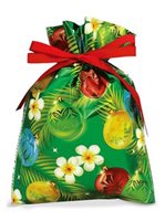 Island Heritage Ornaments of The Islands Foil Drawstring Gift Bag 3-PK