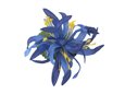 Blue Extra Small Spider Lily Hair Clip 3.75&quot;