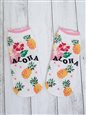 Aloha Pineapple  Women&#39;s Hawaiian Socks