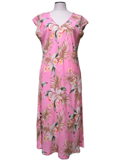 pink hawaiian dress