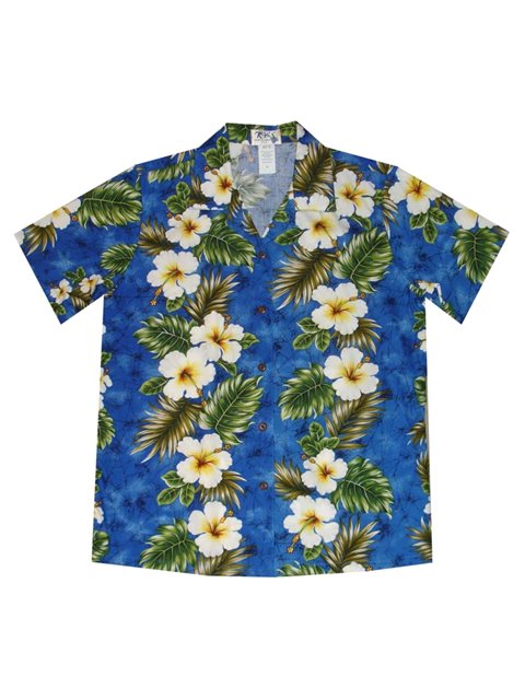 Hibiscus Lei Women's Hawaiian Shirt - Ky's Hawaiian Shirts