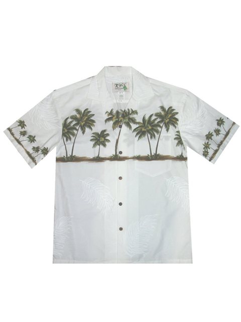 KY's Men's Black and White Aloha Shirts