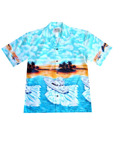 Blue Sunset - Unisex Rayon Shirt