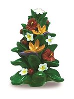 Island Heritage Festive Floral Tree Christmas Ornament