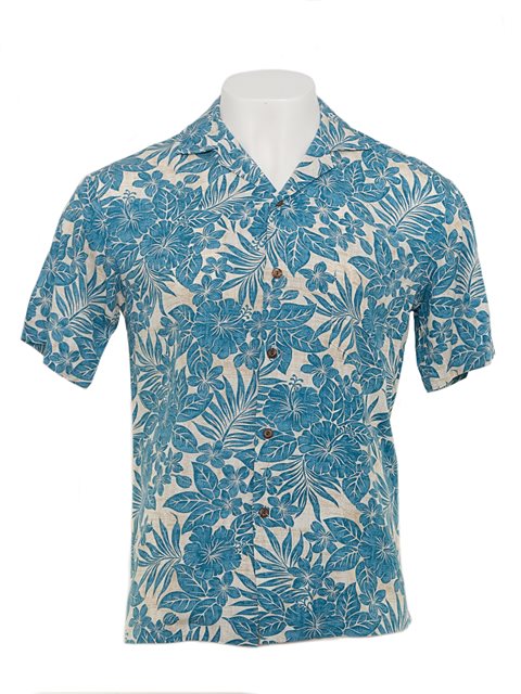 Classic Hibiscus Rayon Hawaiian Shirt - Ky's Hawaiian Shirts