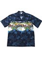 Aloha Republic Bikers Paradise Navy Cotton Men&#39;s Hawaiian Shirt