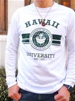 【Aloha Outlet限定】 UH ハワイ大学 長袖Tシャツ [UH クラシックシール/ホワイト]