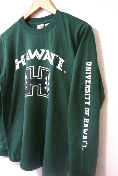 Aloha Outlet限定】 UH ハワイ大学 長袖Tシャツ [UH マノア