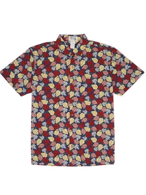  Mens Hawaiian Shirt Slim Fit Short Sleeve Button Down