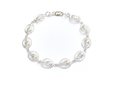 Paradise Collection Pineapple Circle Silver Bracelet