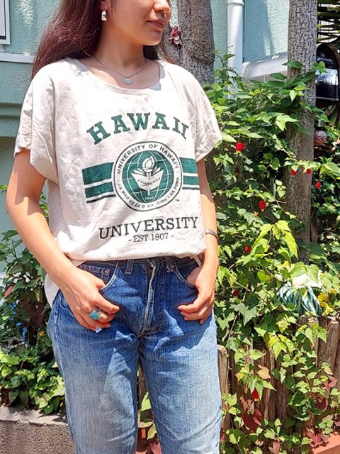 Aloha Outlet限定】 UH ハワイ大学 レディース ドルマン Tシャツ