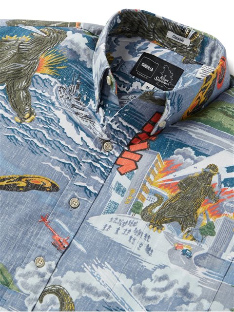 hawaiian godzilla shirt