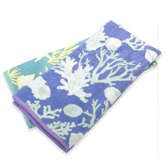 Hawaii Dish Cloth & Kitchen Towel, Honu Blue