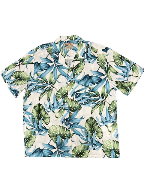 Paradise Found Hibiscus Blossom Yellow Rayon Men's Hawaiian Shirt , 2XL